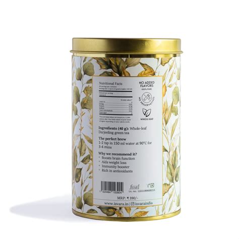 Darjeeling green tea sourced from luscious tea gardens
