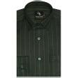 Charaghdin.com - Stripes Dark Green Shirt