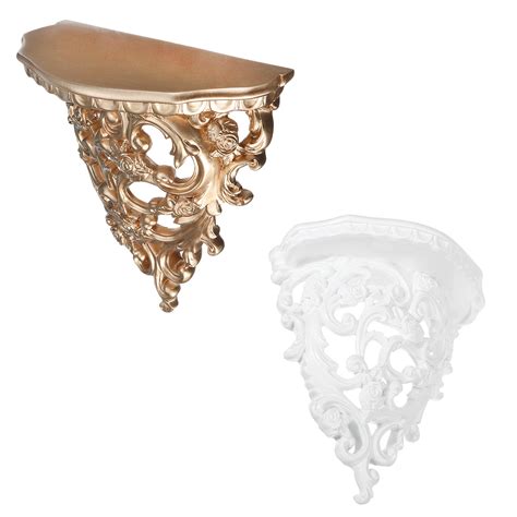 European-style Antique Wall Shelf Sconce Decorative Shelf Rack Flower ...
