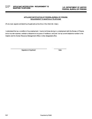 Fillable Online APPLICANT NOTIFICATION - REQUIREMENT TO MAINTAIN ...