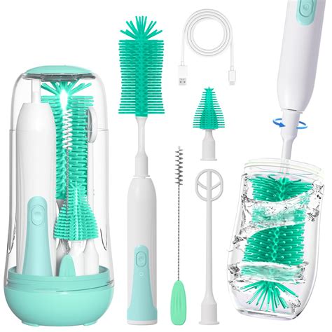 Amazon.com: Electric Bottle Brush Cleaner, Portable Rechargable Baby ...