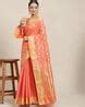 Buy Peach Sarees for Women by CHHABRA 555 Online | Ajio.com