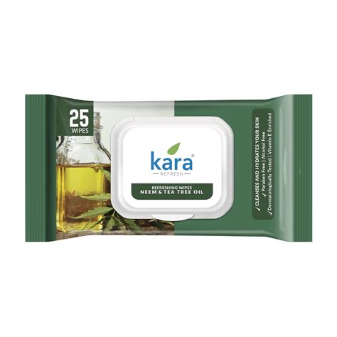 Kara Refreshing Facial Wipes 25 Pulls with Fliptop Lid | Wet Wipes for ...