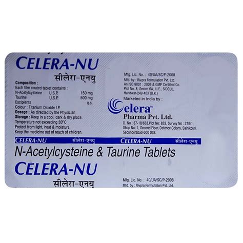 Celera-NU Tablet | Uses, Side Effects, Price | Apollo Pharmacy