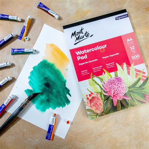 A4 Watercolor Pad Signature – 12 Sheets 300gsm Acid-Free Paper – Bbag ...