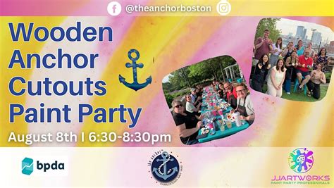 Wooden Anchor Cutouts Paint Party @ The Anchor, The Anchor, Boston, 8 ...