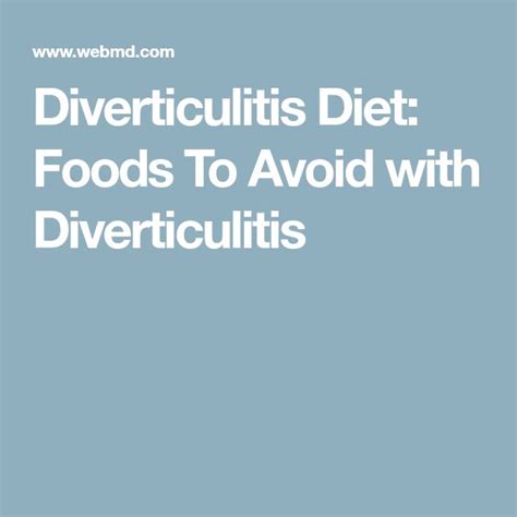 the best foods for diverticulitis