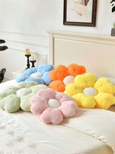 Flower Pillow, Flower Shaped Pillow Decorative Throw Pillows For Bed ...