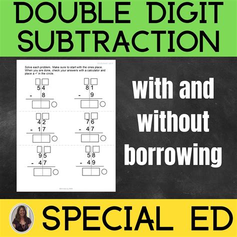 Subtraction Borrowing Worksheets Printable Subtraction With Regrouping