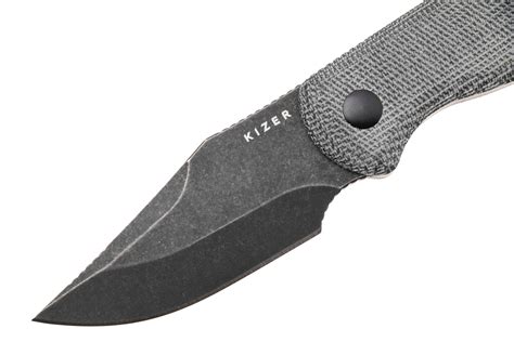 Kizer Drop Bear 1092A1 Blackwashed AEB-L, Black Micarta, Fahrtenmesser ...