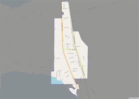 Map of Oil City town, Louisiana - Thong Thai Real