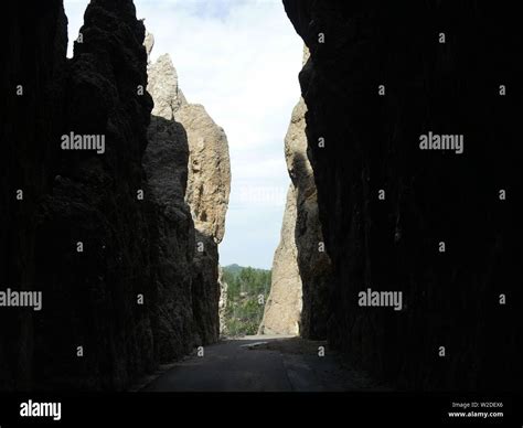 Spectacular passage through the Needle's Eye, an opening created by the ...