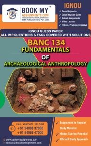 IGNOU BANC 134 Fundamentals of Archaeological Anthropology | Guess ...