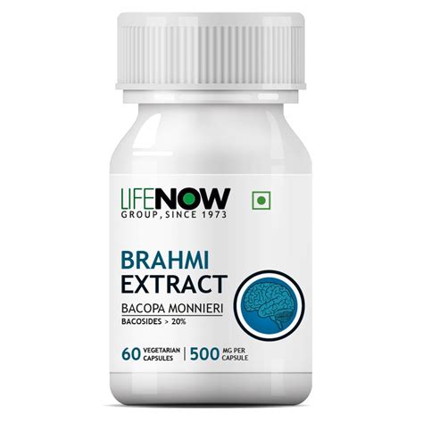 LIFENOW Brahmi Extract (Bacosides>20%) Supplement - 60 Veg Capsules