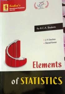 ELEMENTS OF STATISTICS FOR B.C.A. IIIrd YEAR STUDENTS OF U.P ...