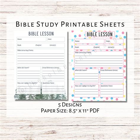 Image result for Bible Study Lessons Sheets