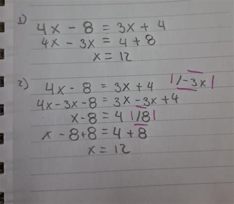 4x-8=3x+4 ayuda plis me duele la cabeza con esta pregunta plis - Brainly.lat