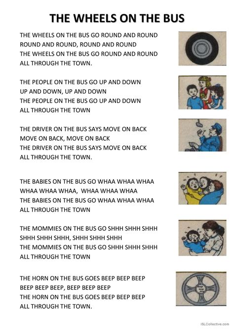 Wheels The Bus Lyrics at Lyn Garrett blog