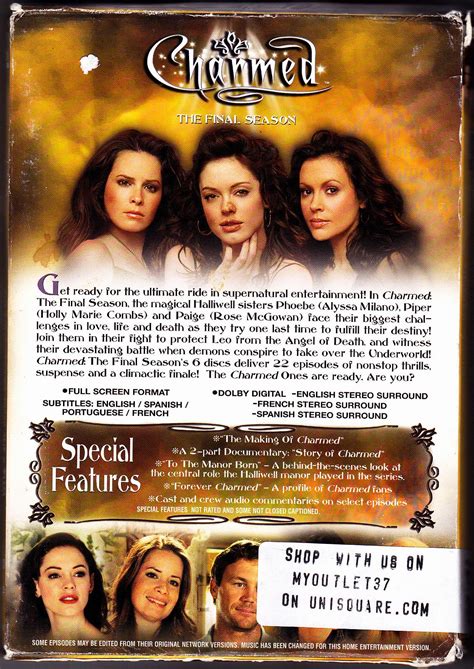 Charmed - Complete 8th & Final Season DVD 2007, 6-Disc Set - Good For Sale