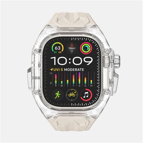 Monarch White Apple Watch Case With Silicone Band – UltraGlass®