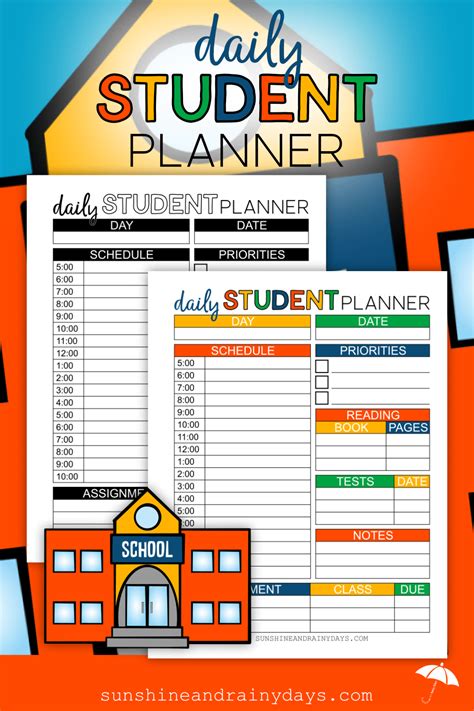 Image result for Student Daily Planner Notebook