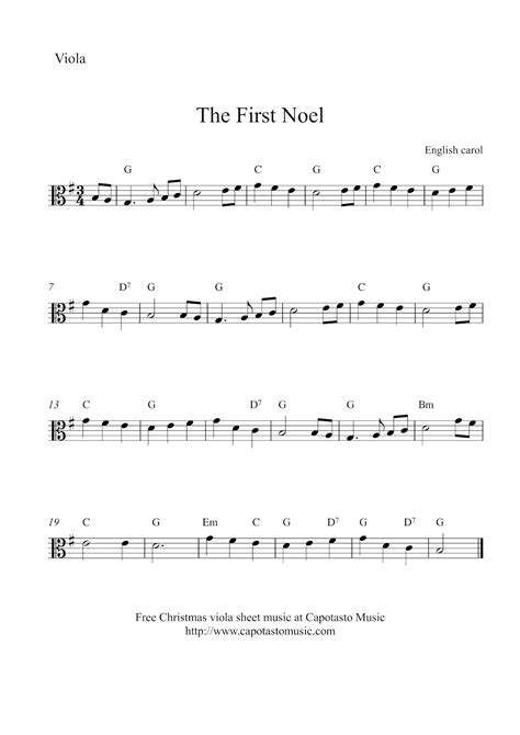 Viola sheet music – Artofit