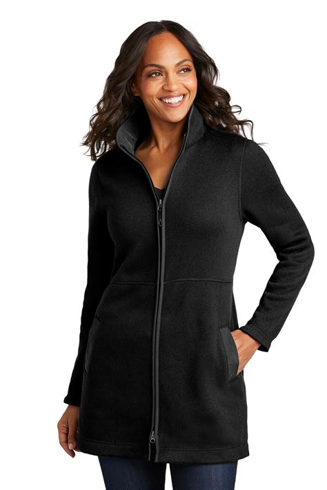 Port Authority Women's Arc Sweater Fleece Long Jacket | Product ...