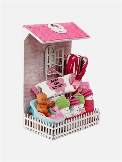 Little Surprise Box- New Born Baby Picket Fence House Gift Hamper Set ...