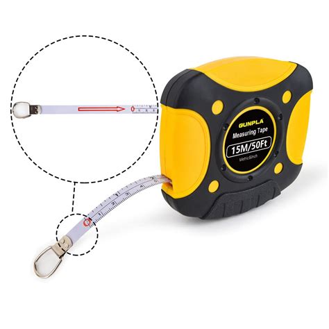 Gunpla 15m50Ft Tape Measure, Retractable Tape Measure with White Steel ...