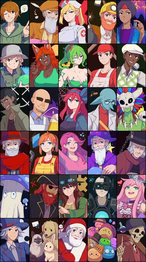 santa claus, dryad, party girl, nurse, mechanic, and 22 more (terraria ...