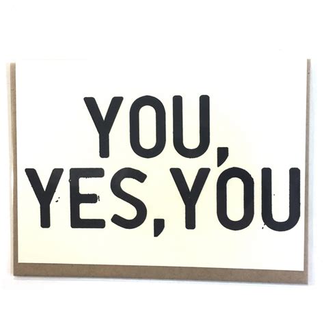 People I've Loved / You, Yes, You Card — OPEN EDITIONS