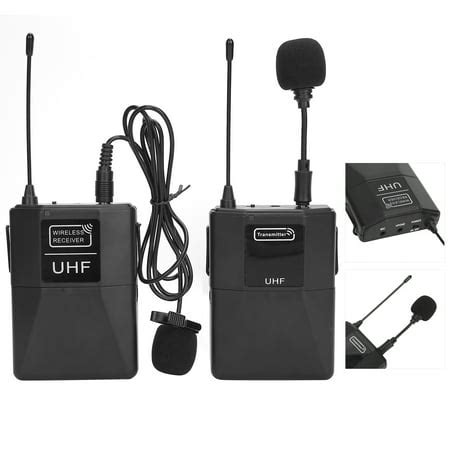 ANGGREK Microphone System For DSLR,Wireless Clip‑on Microphone System Lavalier Microphone With ...