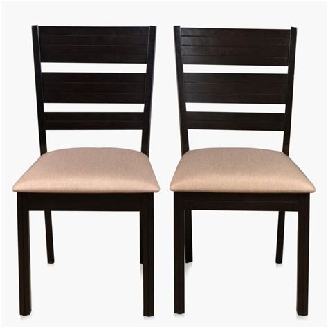 Buy Montoya Set of 2 Rubber Wood Dining Chairs - Brown from Home Centre ...