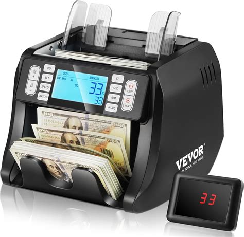 Amazon.com: VEVOR Money Counter Machine, Bill Counter with UV, MG, IR ...