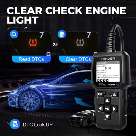 Snapklik.com : TOPDON AL400 OBD2 Scanner, Full OBDII Code Reader, Check ...