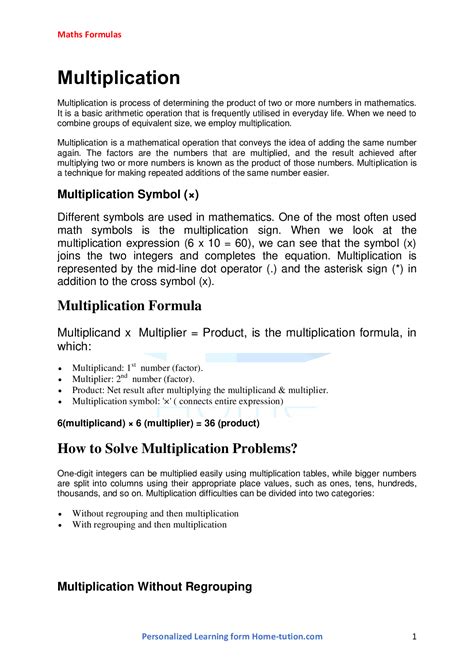 Image result for Calculate Formulas Multiplication