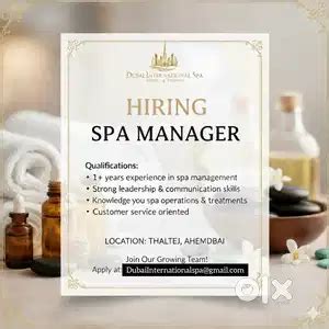 Spa Manager Job - Receptionist & Front office - 1826756639