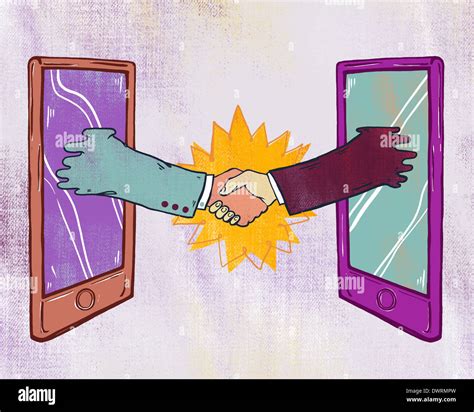 Digital Shaking Hands 的图像结果