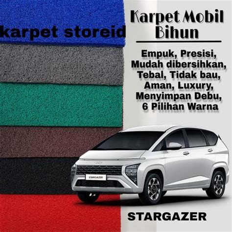 Jual KARPET MOBIL HYUNDAI STARGAZER 2022 MIE BIHUN PREMIUM POLOS ...