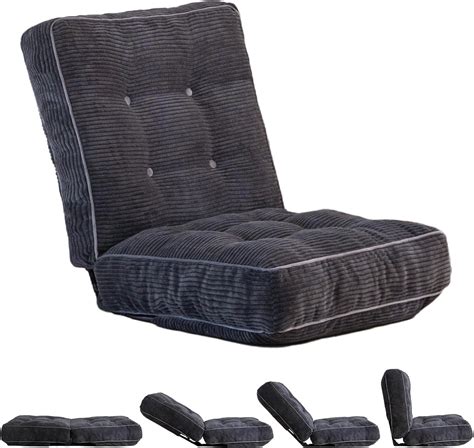 Adjustable Floor Chair with Back Support, Gaming Floor Meditation Chair ...