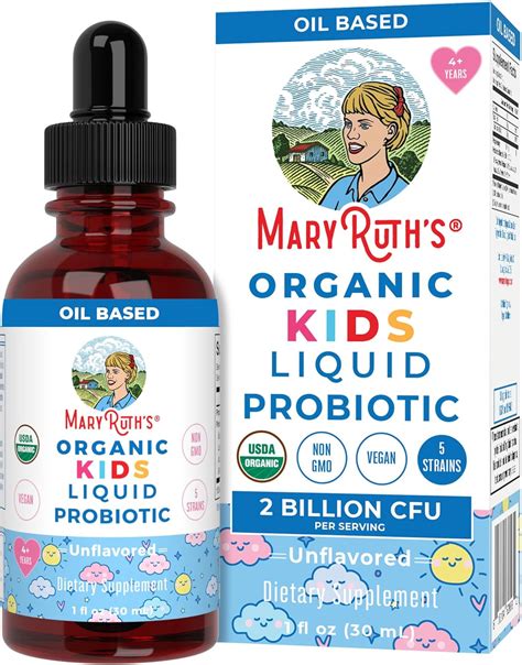 MaryRuth's Kids Probiotic | USDA Organic | Sugar Free | Liquid ...
