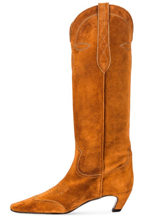KHAITE Dallas Knee High Boots in Caramel | FWRD
