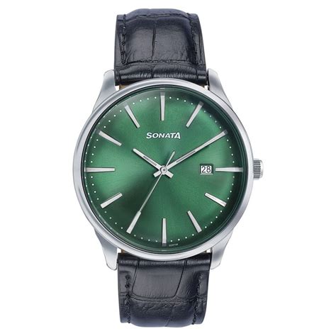 Buy Online Sonata Wedding Edit Quartz Analog with Date Green Dial ...