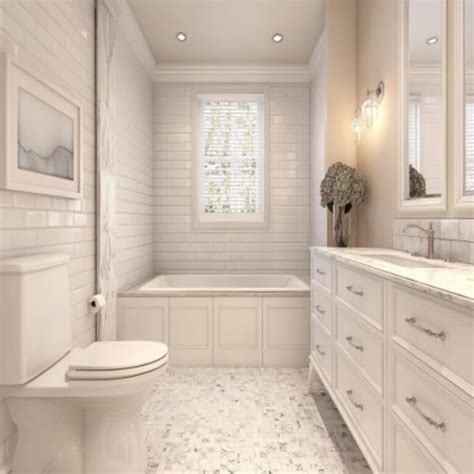4 Three Wall Alcove Bathtub with White Cabinets Design Ideas & Images