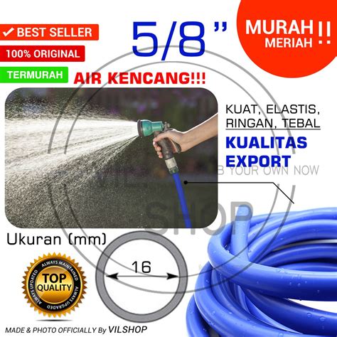 Jual SELANG AIR 5/8" SILICONE / SELANG AIR KARET 5/8 INCH / SELANG ...