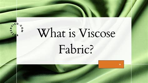 What is Viscose Fabric? A Complete Guide to Its Types and Uses ...