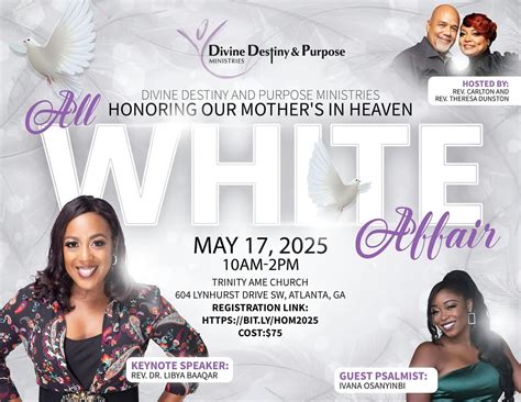 Honoring Our Mothers In Heaven Brunch: All White Affair, Trinity AME ...