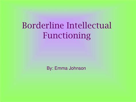 Image result for Borderline Intellectual Functioning Definition