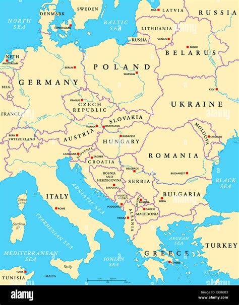Slovakia europe map hi-res stock photography and images - Alamy