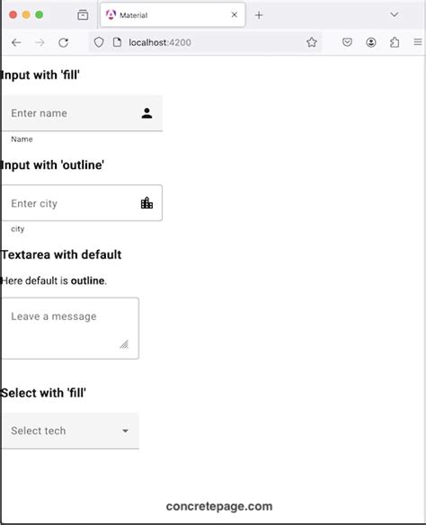 Image result for Angular Material Form Design Examples
